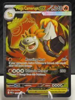Pokemon Card Mega Camerupt EX 156/132 Ultra Rare Mega Evolution Base Set NM - Image 1