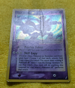 Alakazam Gold Star Crystal Guardians Holo Swirl Card 99/100 Ungraded - Image 2