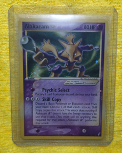 Alakazam Gold Star Crystal Guardians Holo Swirl Card 99/100 Ungraded - Image 3