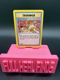 Misty's Wrath First Edition Gym Heroes Regular Card 114/132 - MP Condition - Image 1