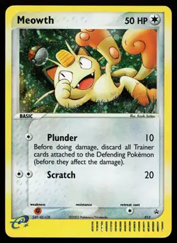 Meowth 013 Holo Nintendo Black Star Promo Pokemon Card - Image 1