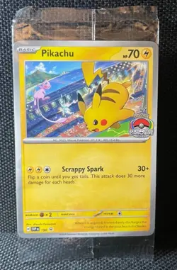 SEALED Worlds 2024 Pikachu 190 Sv: Scarlet & Violet Promo Cards Regular MINT+ - Image 1