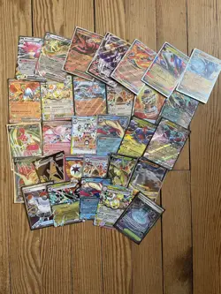 Pokemon Cards Lot EX & V Cards Latios, Lucario, Moltres And More 30 Cards - Image 1