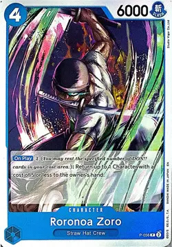 Roronoa Zoro (Sealed Battle Kit Vol. 1) Foil PR One Piece Promotion Cards P-056 - Image 1
