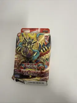 Yu-Gi-Oh! TCG Fire Kings Revamped Structure Deck – Box Damaged, Cards Sealed - Image 1