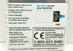 Ultra Pro Eclipse Pro Matte - 60 ROYAL PURPLE Small Deck Protector Card Sleeves - Image 5