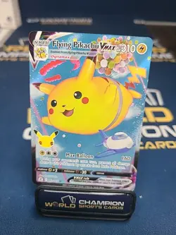 Pokemon TCG Flying Pikachu VMAX Holo Ultra Rare Card Celebrations 007/025 - Image 1