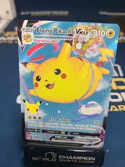 Pokemon TCG Flying Pikachu VMAX Holo Ultra Rare Card Celebrations 007/025 - Image 2