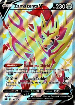 Zamazenta V (Shiny) Promo SWSH: Sword & Shield Promo Cards SWSH293 NM - Image 1