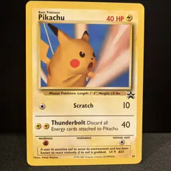 PIKACHU 26 WOTC Black Star Promo - 26 - Pokemon Card #26 snap - Image 1