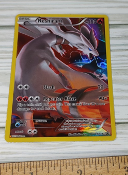 Reshiram Full Art Black Star Promo XY74 XY Holo Trading Pokemon Card TCG - Image 1