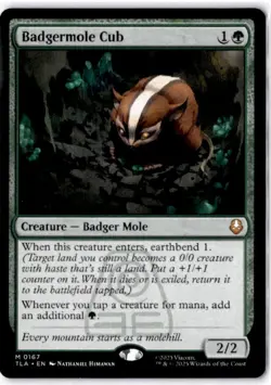 Badgermole Cub M 0167-MTG Avatar The Last Airbender MYTHIC (Non Foil) NM/MINT - Image 1