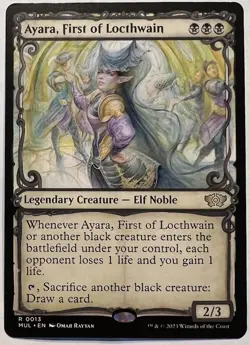MTG Ayara, First of Locthwain-March of the Machine: Multiverse Legends NM-M - Image 1