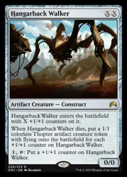 1x Hangarback Walker Light Play, English Magic Origins MTG Magic - Image 1