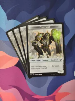 Construct Token x 4 | 7% Off 2+ | Brother's War | NM | MTG - Image 1