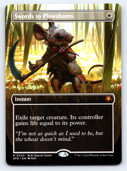 Swords to Plowshare Borderless NONFOIL - Bloomburrow - MTG - Image 1
