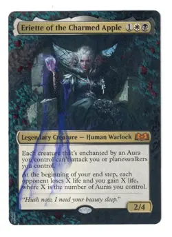 Eriette of the Charmed Apple Altered Art MTG Commander EDH Borderless Aura Life - Image 1