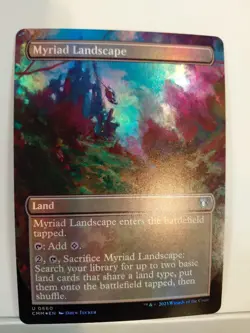 Myriad Landscape (Borderless) Commander Masters Foil - Image 1