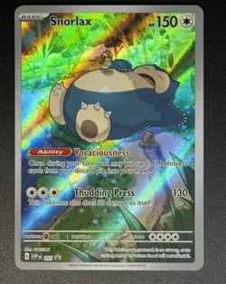 Pokemon Snorlax SV 3.5: Scarlet & Violet 151 Promo Card 051 Holo Full Art - Image 1