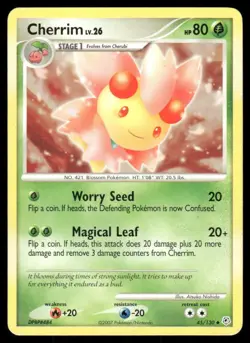 Pokemon Tcg Cherrim #45 Pokemon Diamond & Pearl LP - Image 1