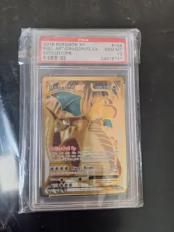 2016 Pokemon XY Evolutions Dragonite EX Full Art #106 PSA 10 - Image 1