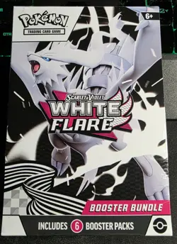Pokemon TCG: Scarlet & Violet White Flare Booster Bundle 6 Packs FACTORY SEALED - Image 1