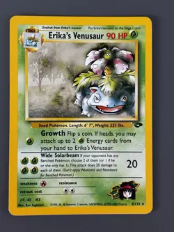 2000 Pokemon Gym Challenge #4 Erika's Venusaur Holo Rare LP - Image 1