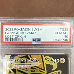 Pokemon Pikachu VMAX Lost Origin Ultra Rare Full Art Holo TG29/TG30 PSA 10 - Image 3