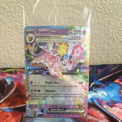 Pokemon Espeon ex 034/131 Prismatic Evolutions Promo Holo 270HP 160 EN - Image 1