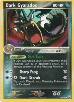 Pokemon: Team Rocket Returns: Dark Gyarados: Lightly Played Condition - Image 1