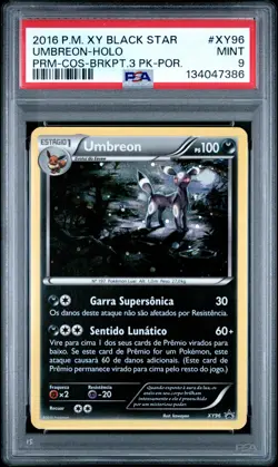 2016 POKEMON XY BLACK STAR PROMO #XY96 UMBREON-HOLO PSA 9 - Image 1