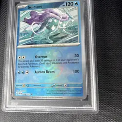PSA 9 Suicune Master Ball Pattern Pokemon S&V Prismatic Evolutions Holo 024/13 - Image 2