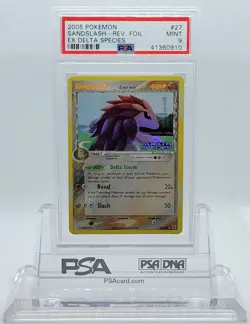 POKEMON EX DELTA SPECIES SANDSLASH #27 REVERSE HOLO FOIL PSA 9 MINT #41360910 - Image 1