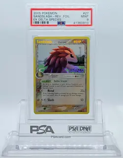 POKEMON EX DELTA SPECIES SANDSLASH #27 REVERSE HOLO FOIL PSA 9 MINT #41360910 - Image 2