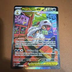 Pokemon Mega Scrafty EX 285/217 ASCEN Alternative Art Holo Rare Dark HP 330 - Image 1