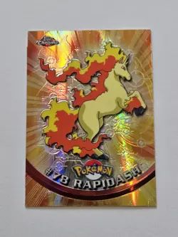 Rapidash Spectra #78 Pokemon Topps Chrome Series 1 Holo - EX / Near Mint - Image 1
