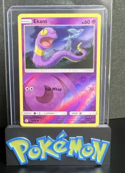 2019 Pokemon Ekans Reverse Holo Foil - Hidden Fates #26/68 - Image 1