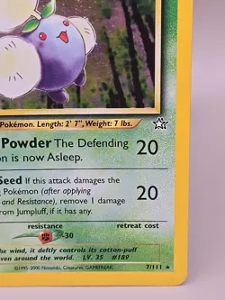 Pokemon TCG Jumpluff 7/111 Holo Rare Neo Genesis Set - Image 4