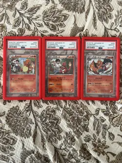 PSA 10 2016 Pokemon Pokekyun Seq Set Japanese Charmander Charmeleon Charizard - Image 1