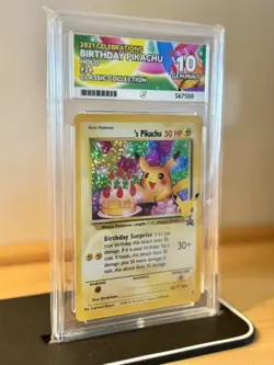 Birthday Pikachu 24 Promo - Pokemon TCG Celebrations Classic Collection - ACE 10 - Image 4