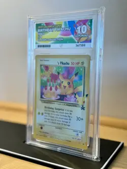 Birthday Pikachu 24 Promo - Pokemon TCG Celebrations Classic Collection - ACE 10 - Image 5