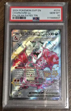 Pokemon Charizard ex # 074 Graded PSA 10 Gem Mint - Image 1