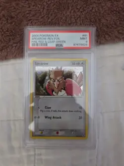 Pokemon 2004 Ex. Spearow-Rev. Foil Fire Red & Leaf Green PSA Mint 9 #81 - Image 1