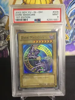 YU-GI-OH! yugioh Dark Magician SDY-006 Ultra Rare 1st Edition PSA9 - Image 1
