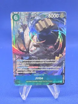 One Piece A Fist of Divine Speed Jinbe OP11-031 Alternate Alt Art Parallel NM - Image 1