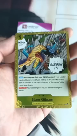 Slam Gibson - OP12-117 - Rare - Legacy Of The Master - One Piece TCG - English - Image 2