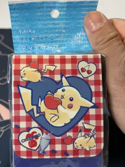 Pokemon Center Japan Pikachu Deck Case Valentine Cherry Card Storage Box Pokemon - Image 1