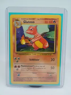 Glutexo Charmeleon 24/102 Base Set Uncommon German Vintage Pokemon TCG Card 1999 - Image 1
