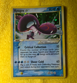 Kyogre Gold Star 2005 EX Delta Species 112/113 Holo Pokemon Card LP - Image 1