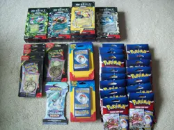 Pokemon Lot Of 34 Card Game Battle Decks And Packs NEW SEALED - Image 1